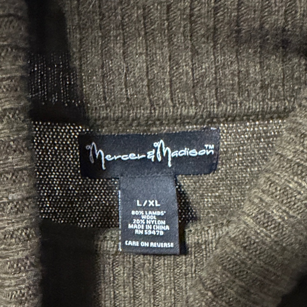 Mercer & Madison Olive Knit Sweater - Picture 2 of 4